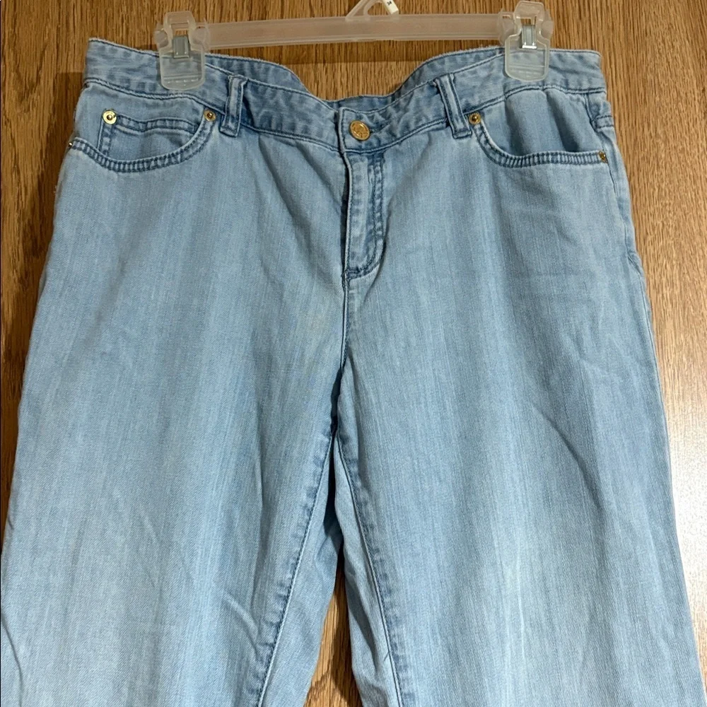 Michael Kors Light Blue Flare Jeans